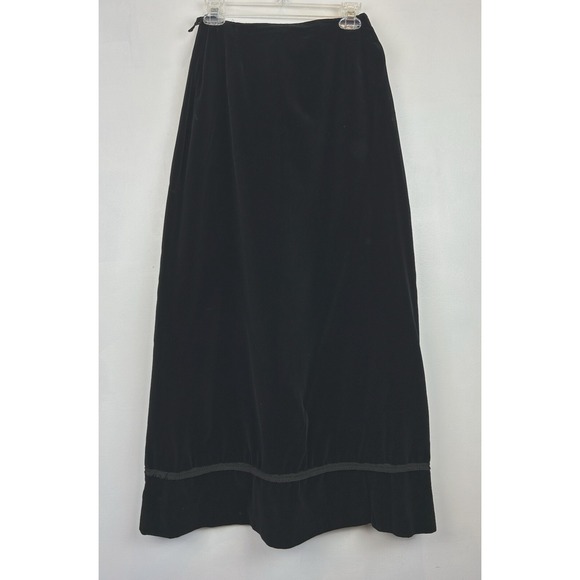 Dresses & Skirts - Vintage Velvet Maxi Skirt XS Black Y2K Wimsygoth Grunge Goth Dark Feminine